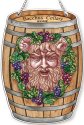 Amia 42765 Roman Wine God Wine Barrel Suncatcher