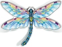 Special Sale SALE42826 AMIA Glass 42826 Blue Dragonfly Magnet