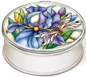 Amia 42851 Iris and Dragonflies Jewelry Box