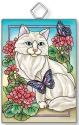 Amia 42917 Garden Cat Rectangle Suncatcher