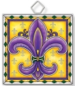 Amia 42930 Fleur De Lis Square Suncatcher