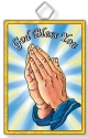 Amia 42941 Praying Hands God Bless Rectangle Suncatcher