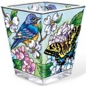 Amia 5430 Blue Skies Bluebirds Petite Votive Holder