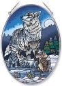 Amia 5633 Howling Lessons Large Oval Suncatcher