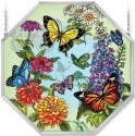 Amia 5694 Butterfly Garden In Bloom Octagon Panel