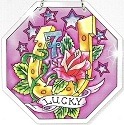 Amia 5720 Lucky Day Medium Beveled Octagon Suncatcher