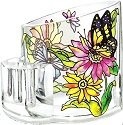 Amia 5752 Daisies and Butterfly Pencil Holder