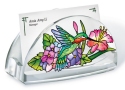 Amia 5774 Hydrangea and Hummingbirds Business Card Holder