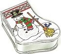 Amia 5895 Snowman Stocking Jewelry Box