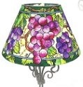 Amia 6307 Fruit Of The Vine Candle Lamp - Shade Only