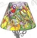 Amia 6309 Birds of Together Candle Lamp - Shade Only