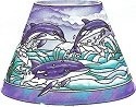 Amia 6325 Dolphins Candle Lamp - Shade Only