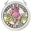 Amia 6776 Simply The Rose Small Circle Suncatcher