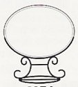 Amia 6974 Horizontal Stand Large Oval Suncatcher