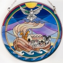 Amia 7038 Noah's Ark Large Circle Suncatcher