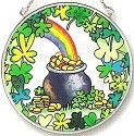 Amia 7146 Pot O'Gold Medium Circle Suncatcher