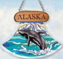 Amia 7411 Alaska Whale Ulu Shaped Suncatcher