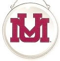 Amia 7483 University of Montana Grizzlies Beveled Medium Circle Suncatcher