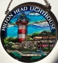 Amia 7507 Hilton Head Lighthouse Medium Circle Suncatcher