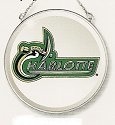 Amia 7531 University of NC Charlotte UNC 49ers Beveled Medium Circle Suncatcher