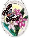 Amia 7628 Butterfly Medium Oval Suncatcher