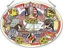 Amia 7775 Maryland Large Oval Suncatcher