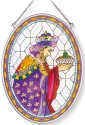 Amia 8049 Three Kings Gaspar Medium Oval Suncatcher