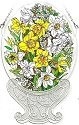 Amia 8141 Jonquils Jumbo Circle Suncatcher