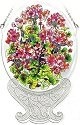 Amia 8145 Red Geranium Jumbo Circle Suncatcher