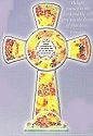 Amia 8763 Gold and Rust Inspirational Cross