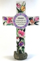 Amia 8831 Tulip Mother Inspirational Cross No Stand