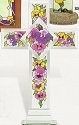 Amia 8886 Columbine and Hummingbird Inspirational Cross