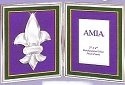 Amia 9301 Purple Picture Frame Fleur de Lis