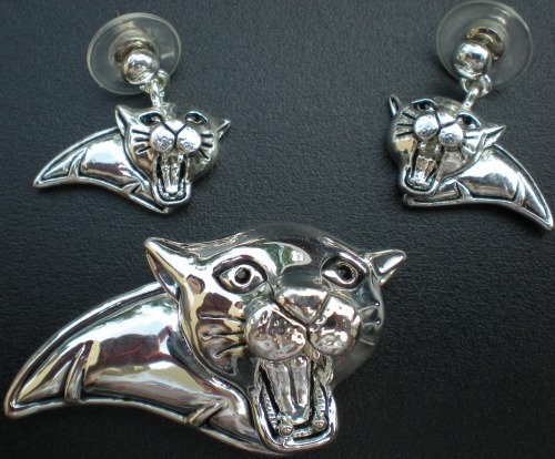 Jewelry - Fashion EARPanthers Wildcat Pierced Earrings