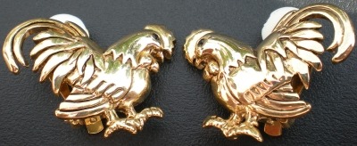 Jewelry - Fashion EARRoosterGold1 Rooster Clip Earrings