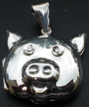 Jewelry - Fashion LOCKETPgSlver1 Pig Locket