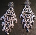 Jewelry - Fashion EARRayCrystals1 Pierced Earrings Silvertone