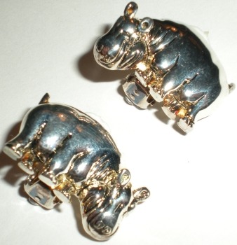 Jewelry - Fashion EARHippo1 African Hippos