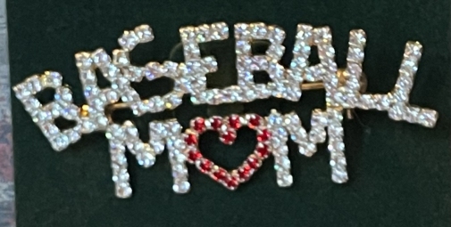 Jewelry - Fashion PINBBALL Baseball Mom Rhinestone Crystal Pin All Stars Travel Ball USSSA