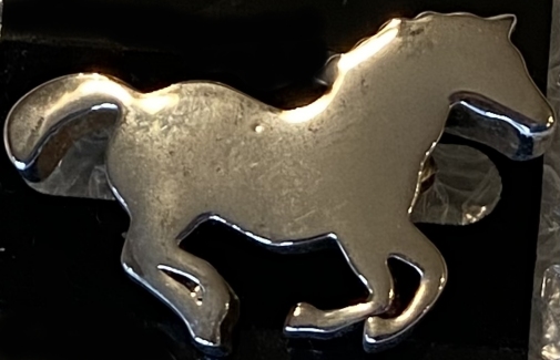 Jewelry - Fashion PINHorse1 Silver Tone Running Horse Large Pin Brooch Pendant Bronco Mustang