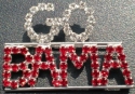 Jewelry - Fashion PINBAMA NCAA Alabama Crimson Tide Go Bama Rhinestone Pin Football