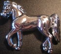 Jewelry - Fashion PINHorse3 Silver Tone Trotting Horse Large Pin Brooch Bronco Mustang Arabian