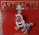 Jewelry - Fashion PINDog4 J J Jonette Poodle Red White Blue Crystal Artifacts Dog Dogs Pin
