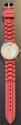 Jewelry - Fashion WTCHCrimson1 Geneva Crimson Red Silicon Band Watch Stainless Backing Crystal Bezel