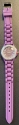 Jewelry - Fashion WTCHPurple1 Geneva Purple Silicone Band Women's Watch Stainless Backing Crystals