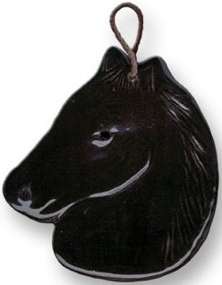 August Ceramics 2003B Black Ornament