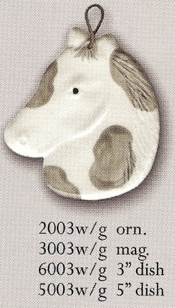 August Ceramics 5003WG White & Gray Soapdish