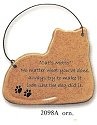 Special Sale SALE2098A August Ceramics 2098 A Ornament - Cat's Motto: Make it look like the dog