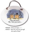 August Ceramics 4085N Plaque - Our love will last through the sands of time