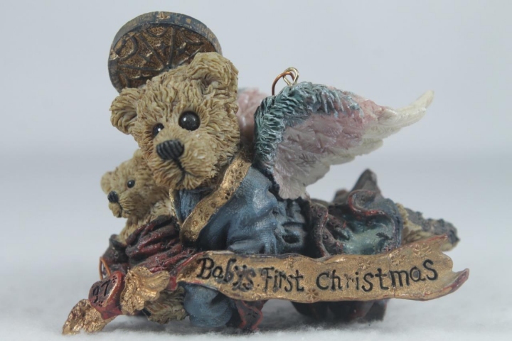Boyds Bears Collection MattKip Matthew With Kip 1997 Baby's 1st Christmas Ornament
